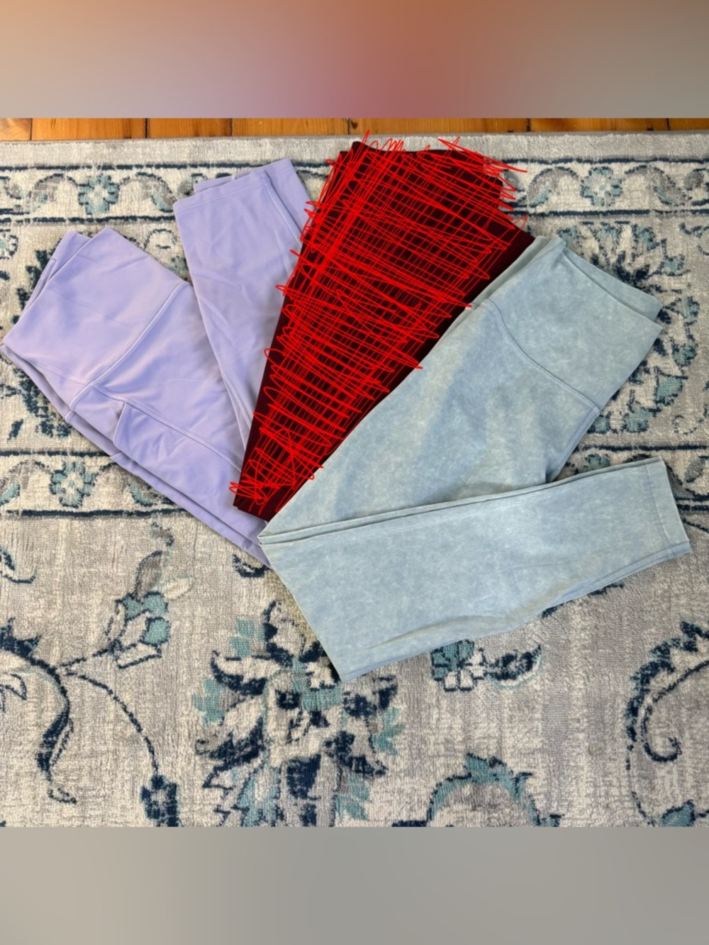 BULK lululemon light blue Wunder Under and light purple Align leggings, NWOT